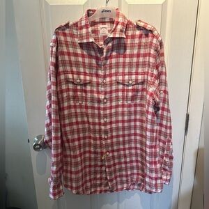 Brooks Brothers Large Linen Button Down